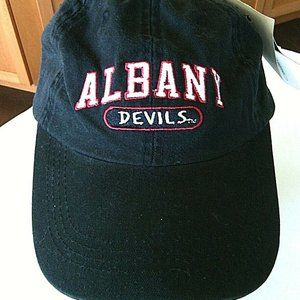 New York Hat Albany Devils AHL Ice Hockey Baseball Cap USA Black Adjustable Fit
